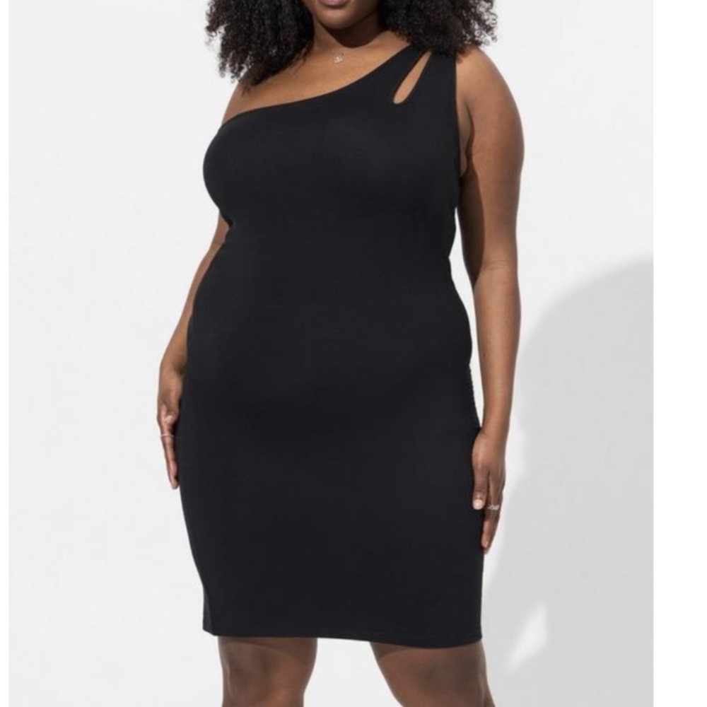TORRID Mini Foxy Bodycon One Shoulder Dress